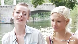 Alman lesbian лижут və дрочат barmaqları