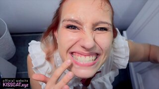 Трах адам Терең жұтқыншақ үшін жас сүйген жар мен ұрық на Зубах Тазалау үшін